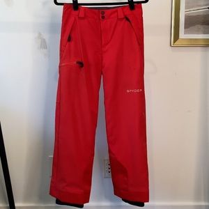 Kids Spyder ski pants